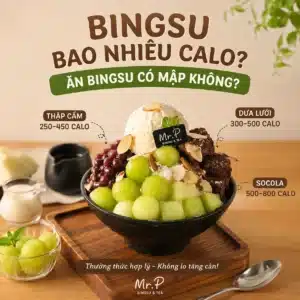Trang chủ Bingsu bao nhiêu calo?