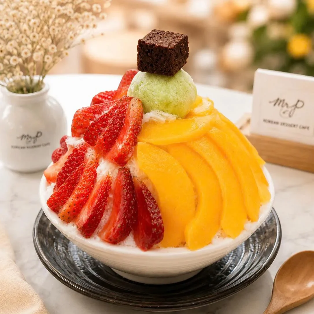 Kem tuyết Hàn Quốc khác gì đá bào thông thường? Review MrP Bingsu Cần Thơ